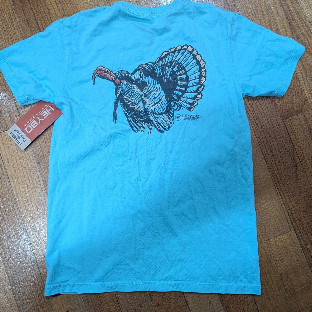 NWT Heybo Youth Longbeard SS T-Shirt- Seafoam